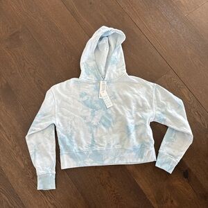 Tie-Dye Blue Hoodie Sweater